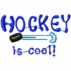 Hockey Embroidery Design 2